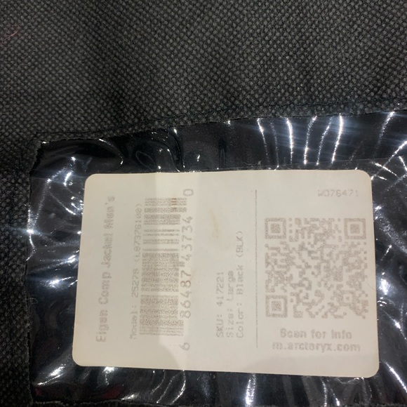 Arc’teryx mens eigen comp jacket black large new with tags NWT - Picture 12 of 13